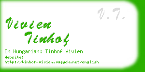 vivien tinhof business card